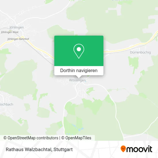 Rathaus Walzbachtal Karte