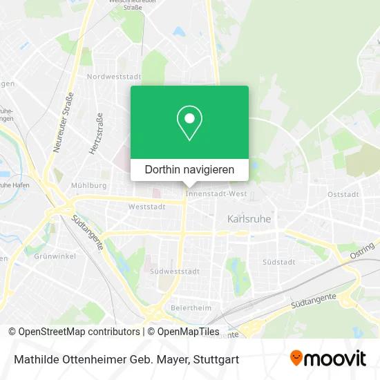 Mathilde Ottenheimer Geb. Mayer Karte