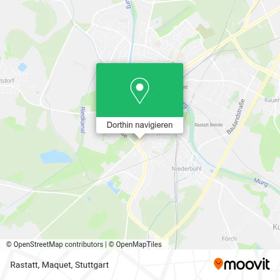Rastatt, Maquet Karte