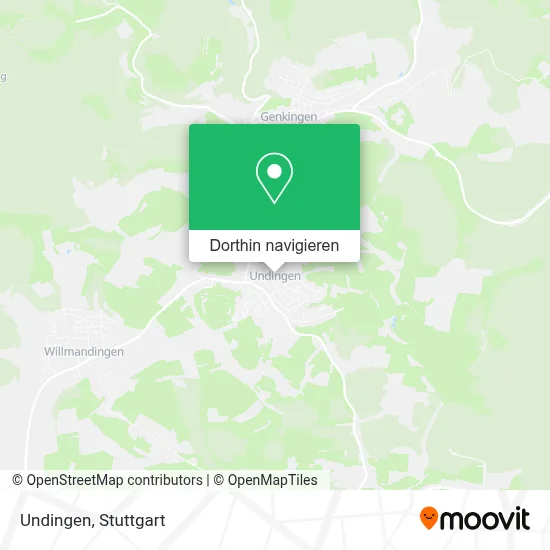 Undingen Karte