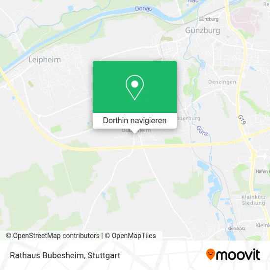 Rathaus Bubesheim Karte