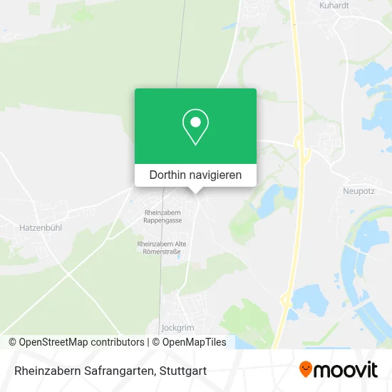Rheinzabern Safrangarten Karte