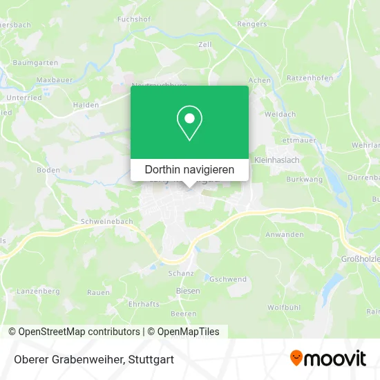 Oberer Grabenweiher Karte
