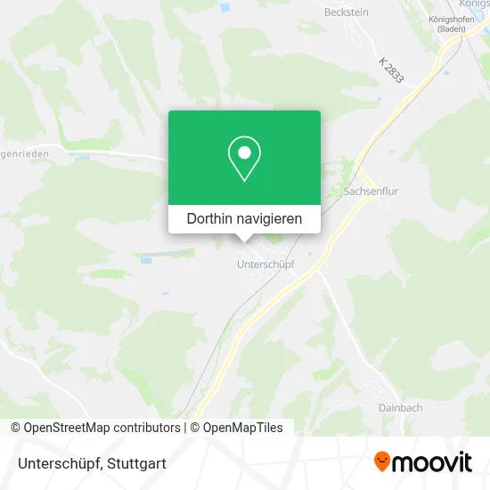 Unterschüpf Karte
