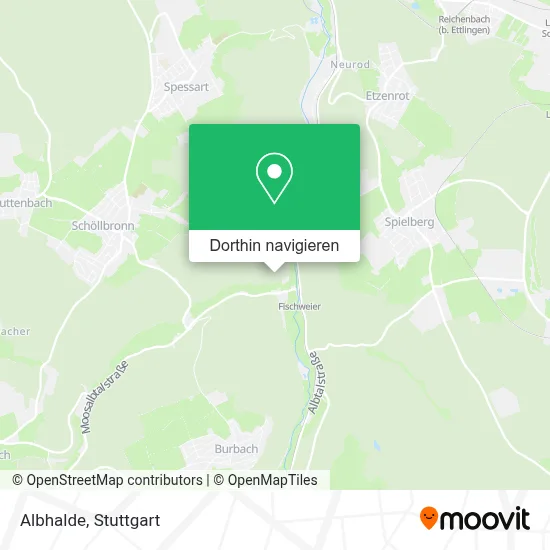 Albhalde Karte