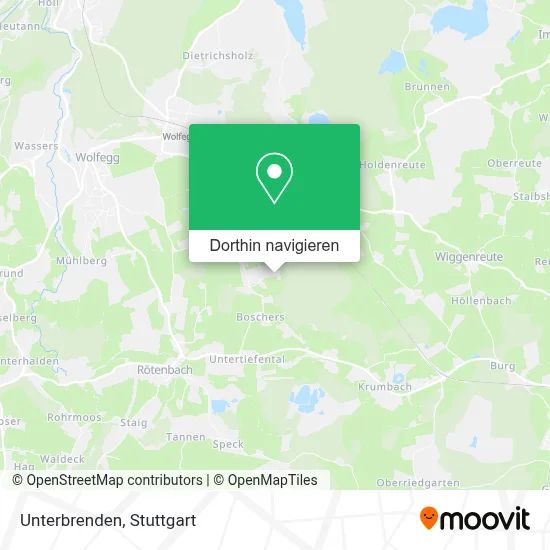 Unterbrenden Karte
