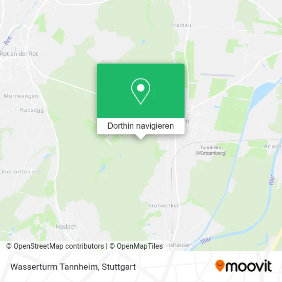 Wasserturm Tannheim Karte