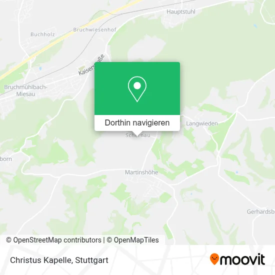Christus Kapelle Karte