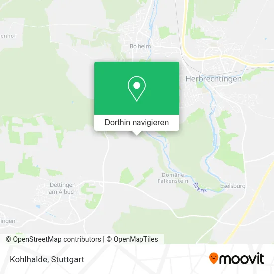 Kohlhalde Karte
