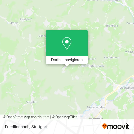 Friedlinsbach Karte