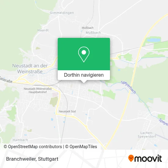 Branchweiler Karte