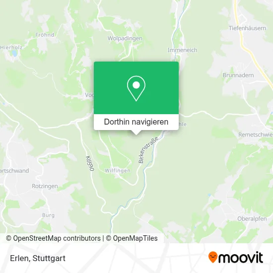 Erlen Karte