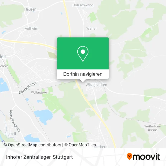 Inhofer Zentrallager Karte