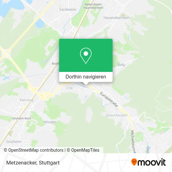 Metzenacker Karte