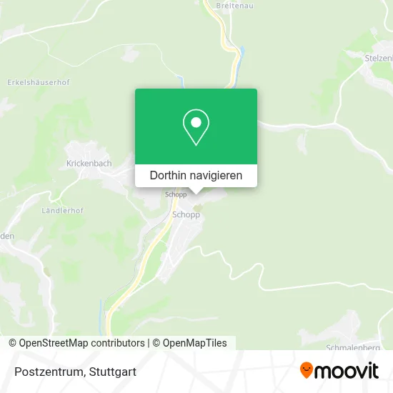 Postzentrum Karte