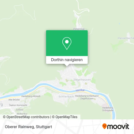 Oberer Rainweg Karte