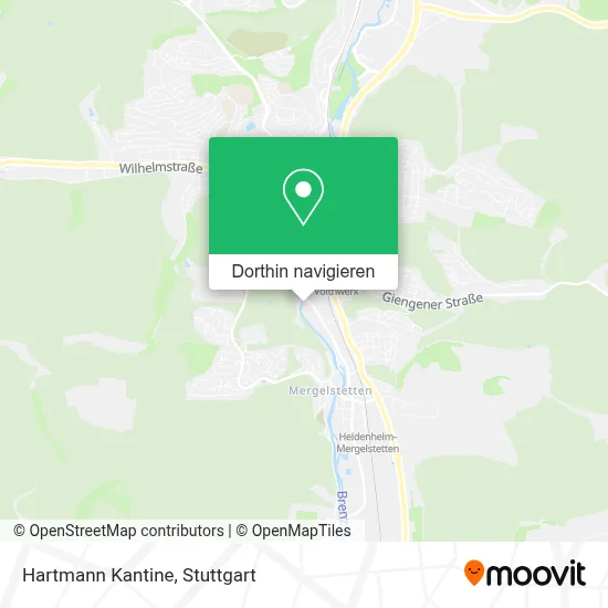 Hartmann Kantine Karte