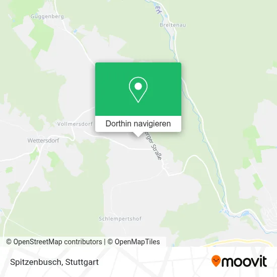 Spitzenbusch Karte