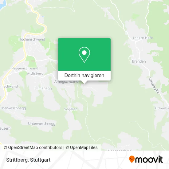 Strittberg Karte