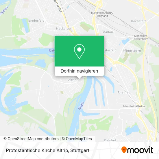 Protestantische Kirche Altrip Karte
