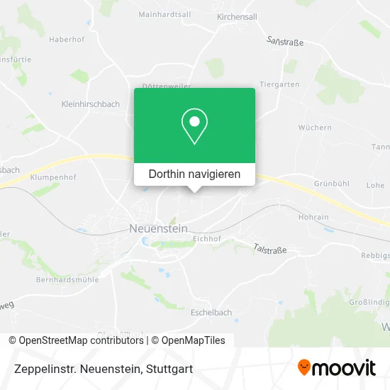 Zeppelinstr. Neuenstein Karte