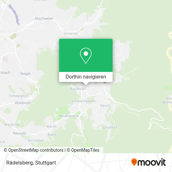 Rädelsberg Karte