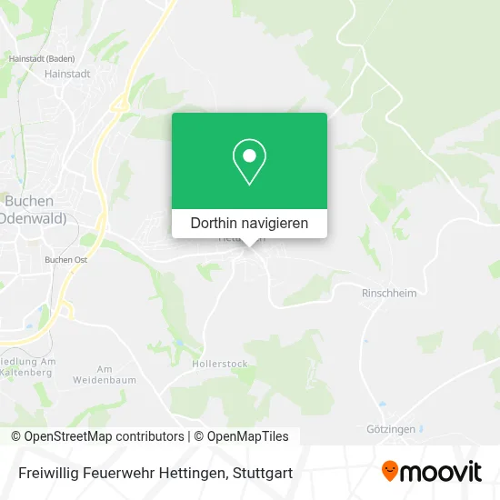 Freiwillig Feuerwehr Hettingen Karte