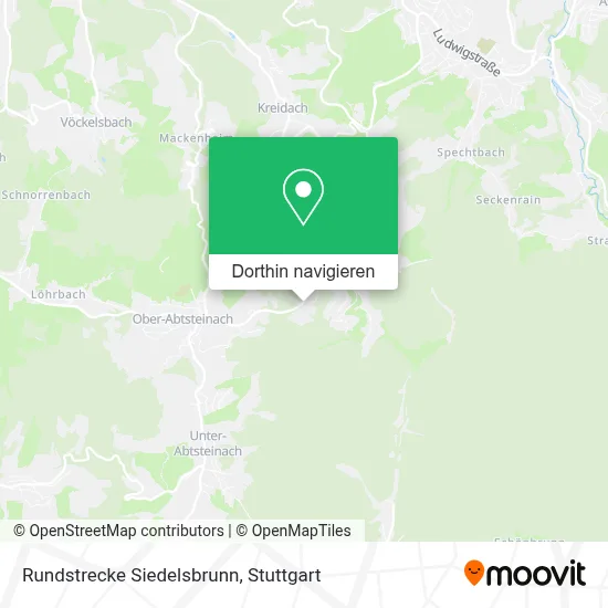 Rundstrecke Siedelsbrunn Karte