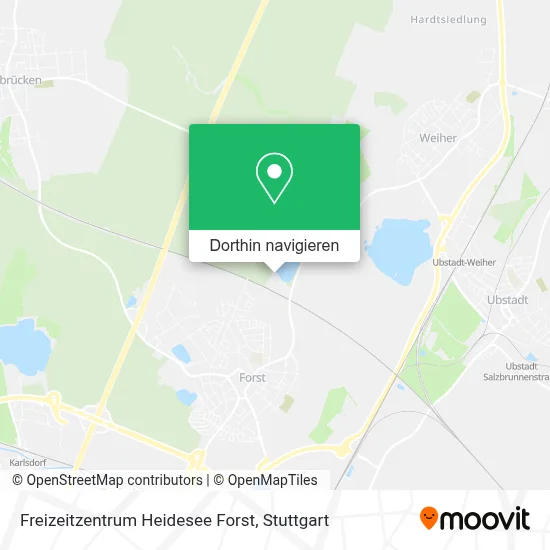 Freizeitzentrum Heidesee Forst Karte