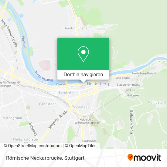 Römische Neckarbrücke Karte