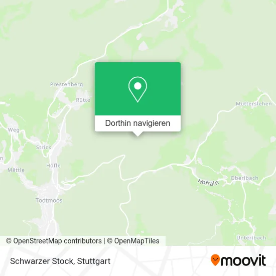 Schwarzer Stock Karte