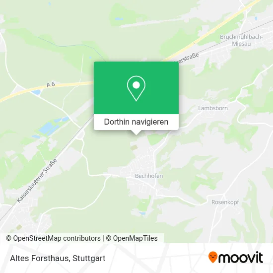 Altes Forsthaus Karte