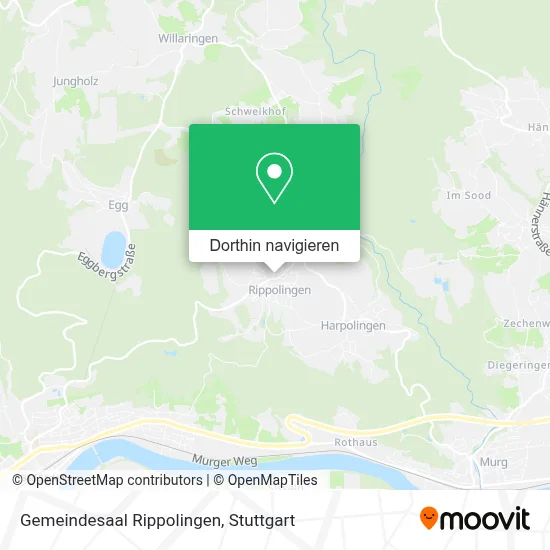 Gemeindesaal Rippolingen Karte