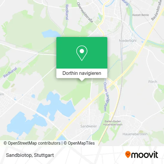 Sandbiotop Karte
