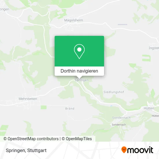 Springen Karte