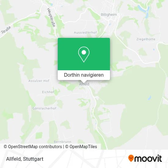Allfeld Karte
