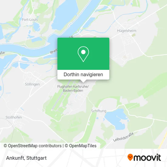 Ankunft Karte