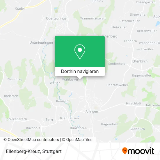 Ellenberg-Kreuz Karte