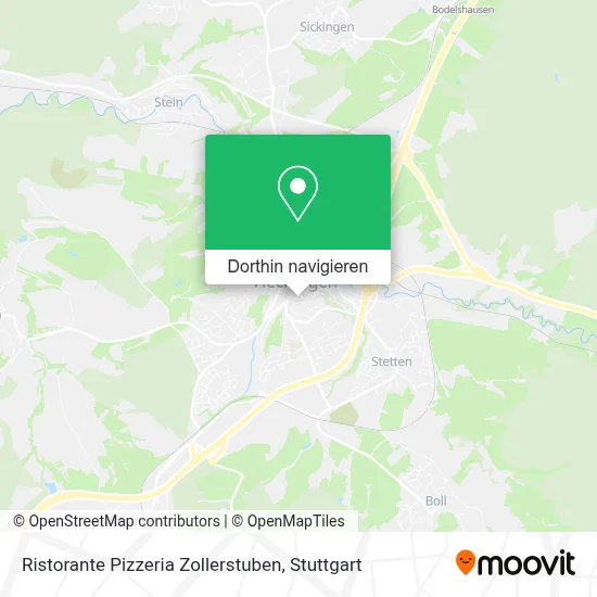 Ristorante Pizzeria Zollerstuben Karte