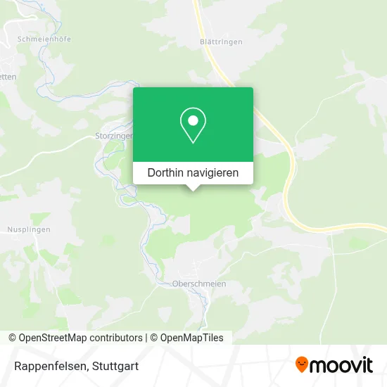 Rappenfelsen Karte
