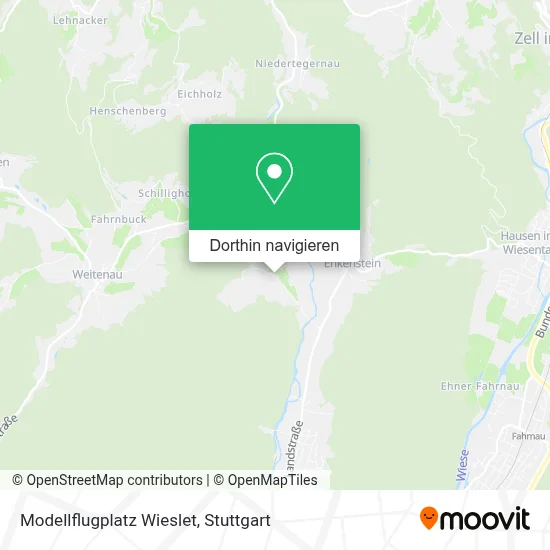 Modellflugplatz Wieslet Karte