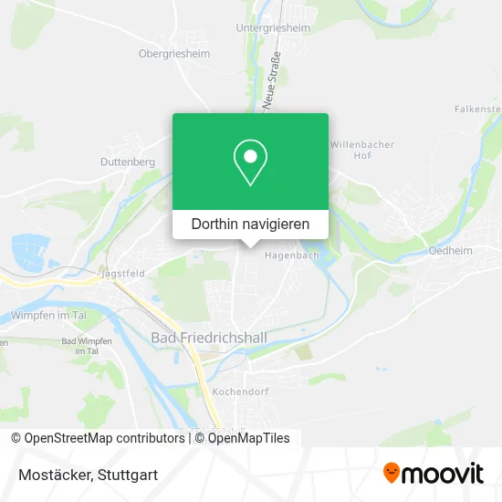 Mostäcker Karte
