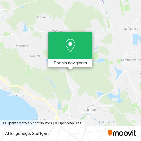 Affengehege Karte