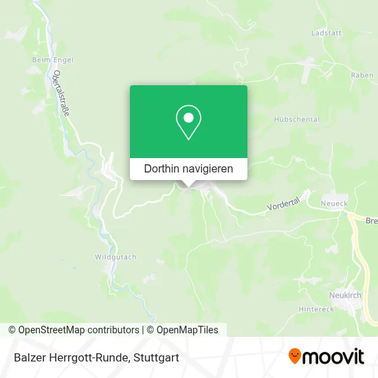 Balzer Herrgott-Runde Karte