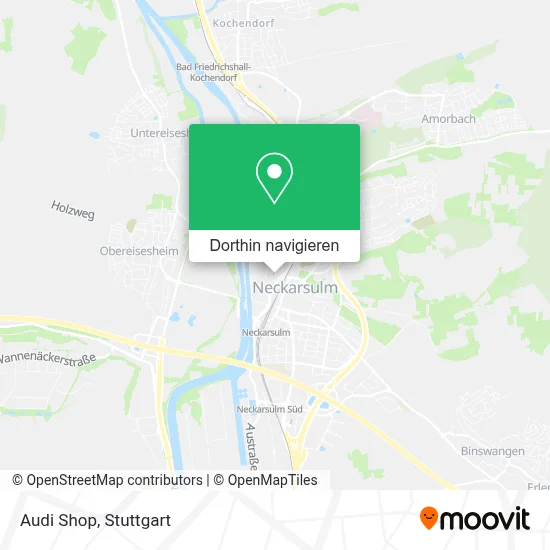 Audi Shop Karte