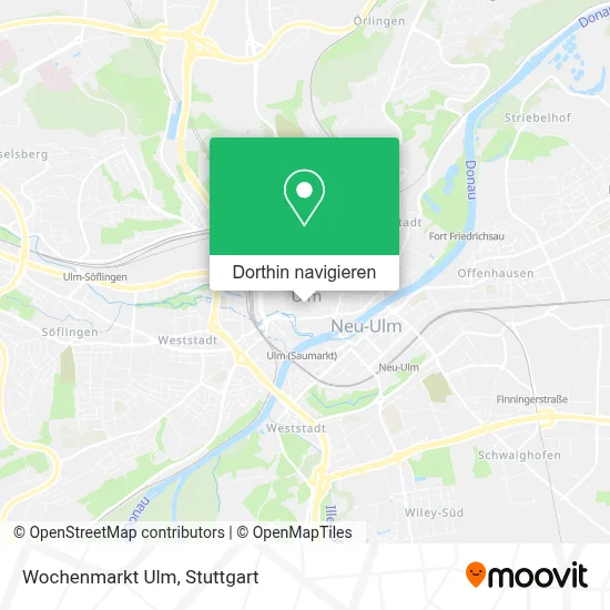 Wochenmarkt Ulm Karte