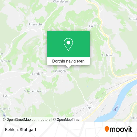 Behlen Karte