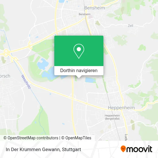 In Der Krummen Gewann Karte