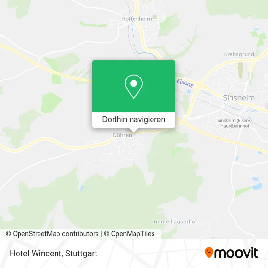 Hotel Wincent Karte