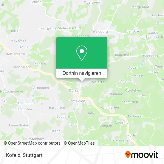 Kofeld Karte